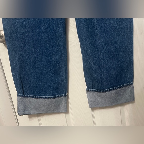 Universal Thread Mid Rise 90s Baggy Jeans Size 14 Cuffed Hem Dark Wash NWT - Picture 11 of 11
